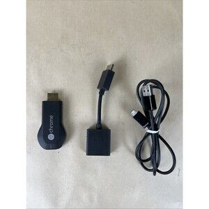 Google Chromecast H2G2-42 1st Gen HDMI Streaming Media Player W/ Cable, Extender